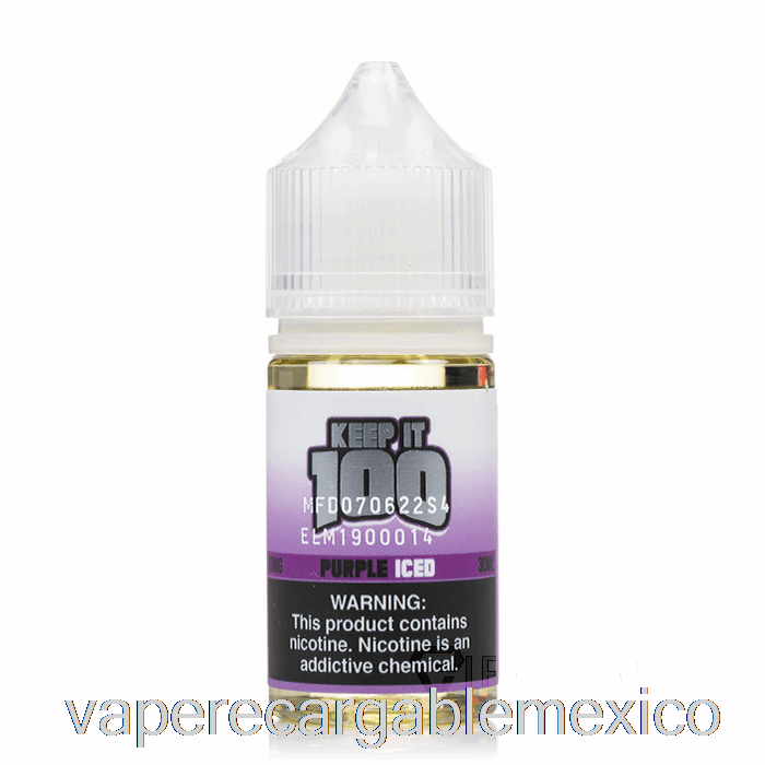 Vape Recargable Morado Helado - Mantenlo 100 Sales - 30ml 50mg